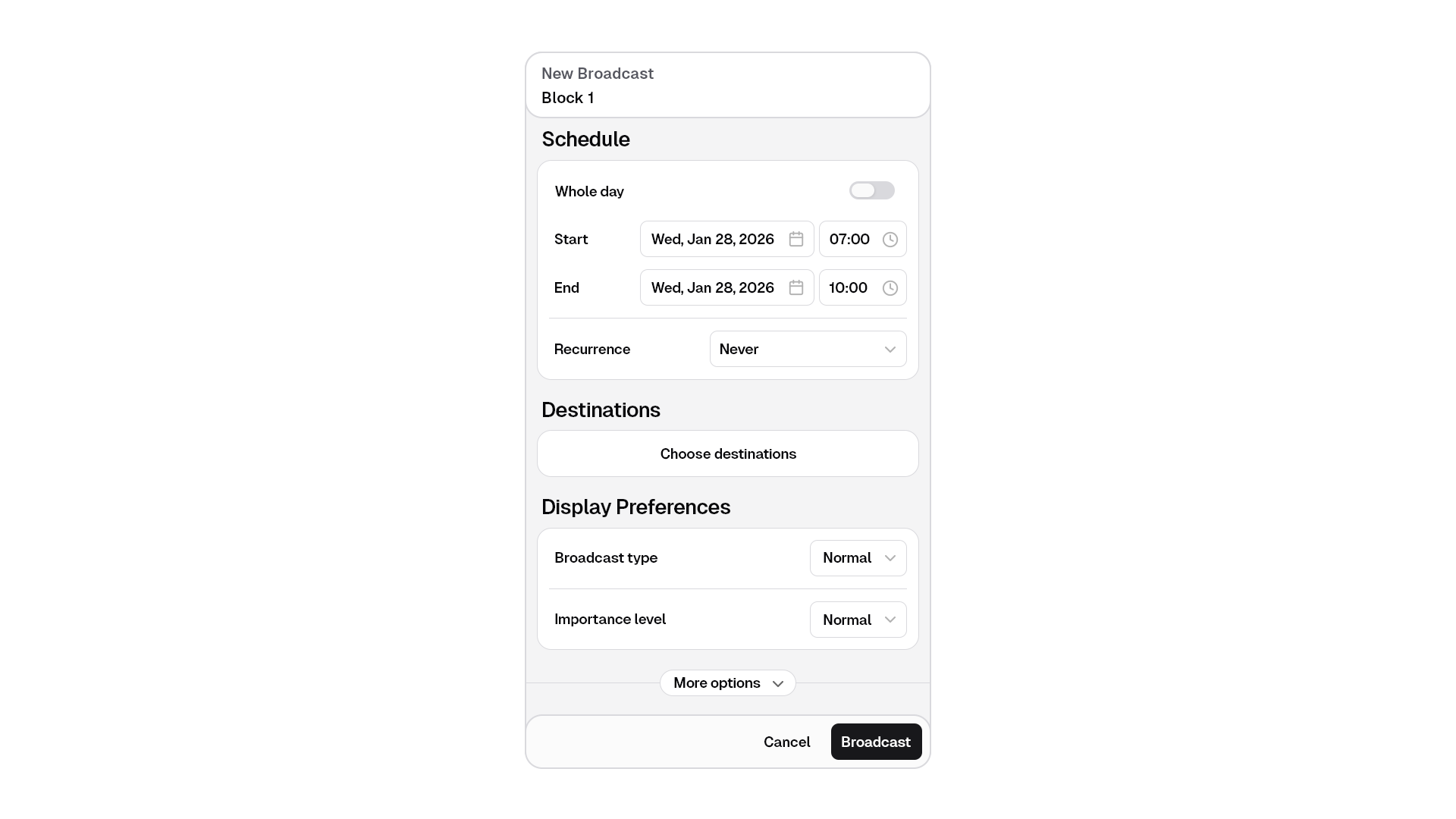 Broadcast and forget